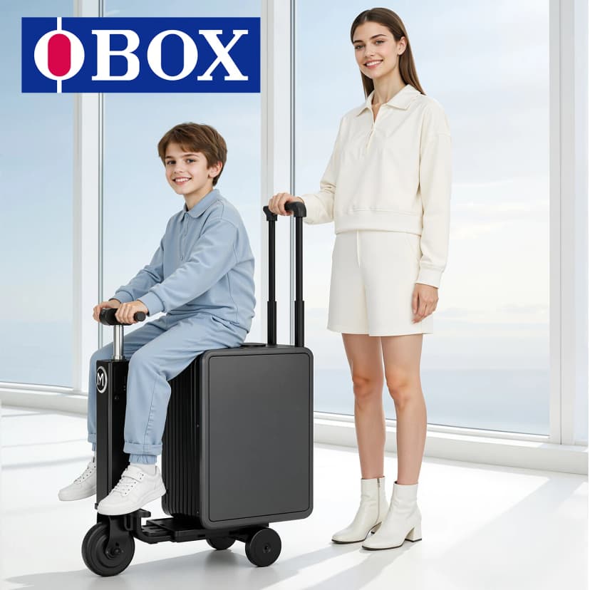 OBAX MYBOX Jeżdżąca Walizka Elektryczna - 20 cali, Zasilana Akumulatorem, Zgodna z Wymogami Linii Lotniczych
