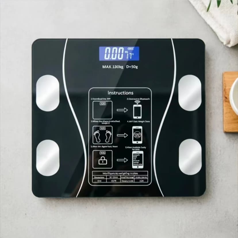 Inteligentna waga analityczna 180 kg z Bluetooth i sterowaniem przez aplikację.