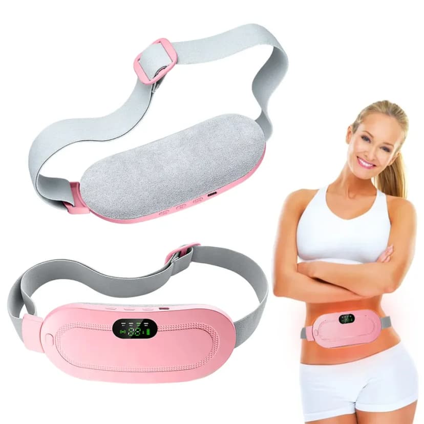 Ogrzewający pas na brzuch – mini poduszka rozgrzewająca do stosowania podczas menstruacji z wyświetlaczem LCD